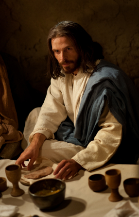 John 13:1–35, Christ sitting at the Last Supper