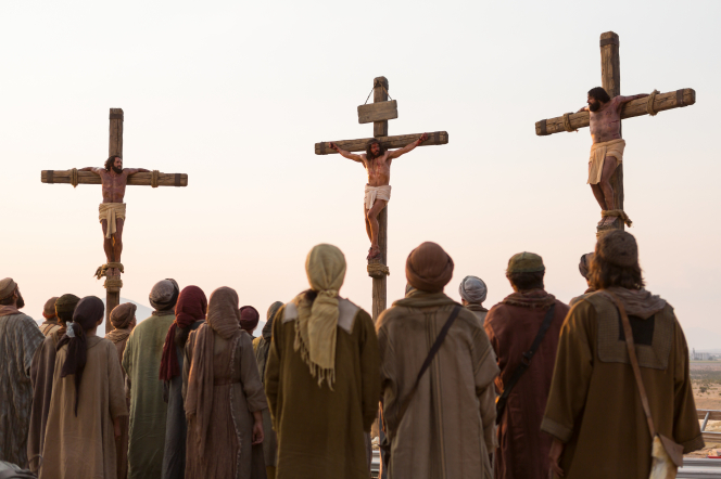 Matthew 27:26–50, Jesus on the cross