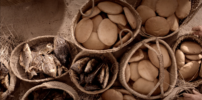 Matthew 14:13–21, The bread and fish that fed 5,000 people