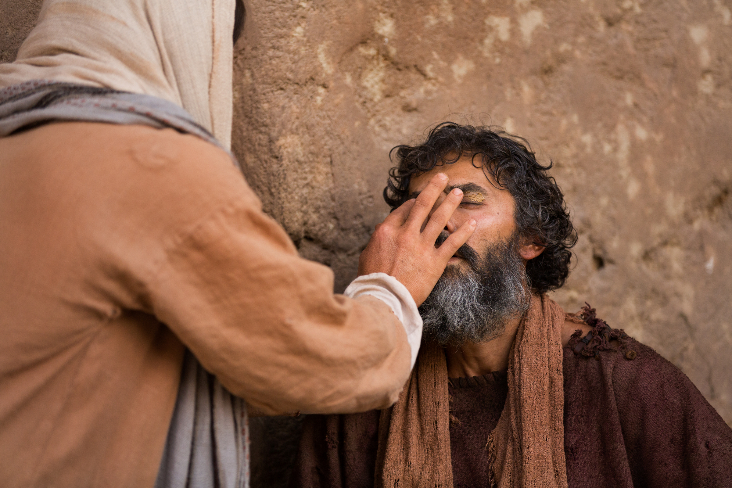 jesus heals the blind man clipart - photo #35