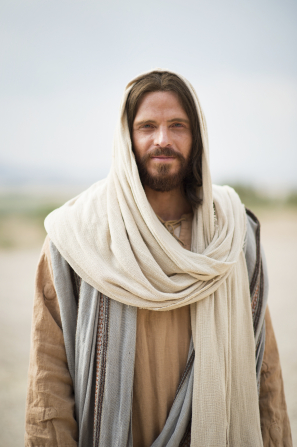 Portrait of Christ smiling