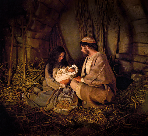 Luke 2:6–7, The holy family