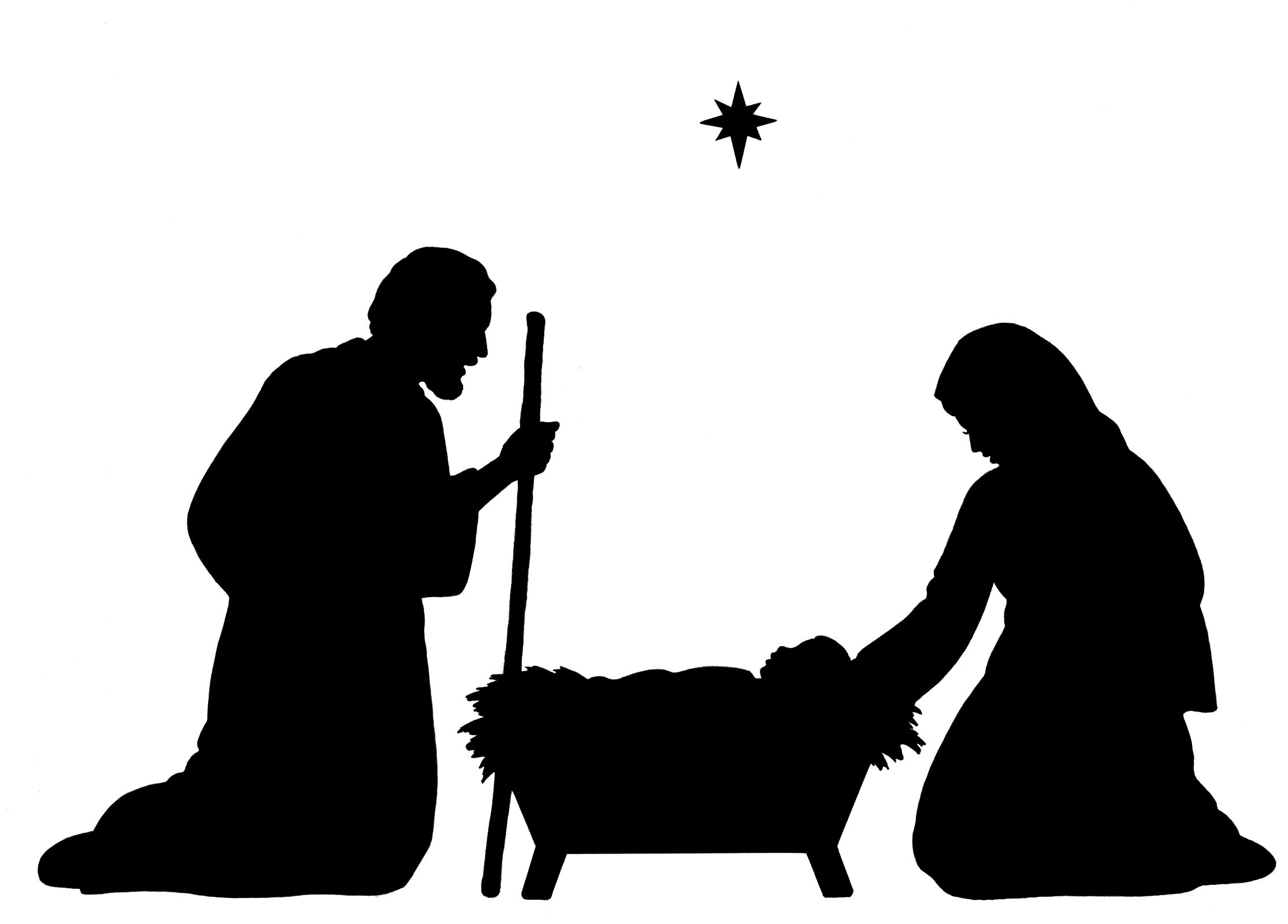 clip art christmas nativity scenes - photo #23