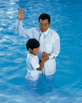 Young Man Being Baptized