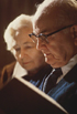 President Spencer W. Kimball and his wife reading