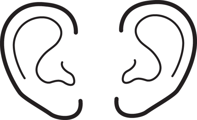 An illustration of two ears.