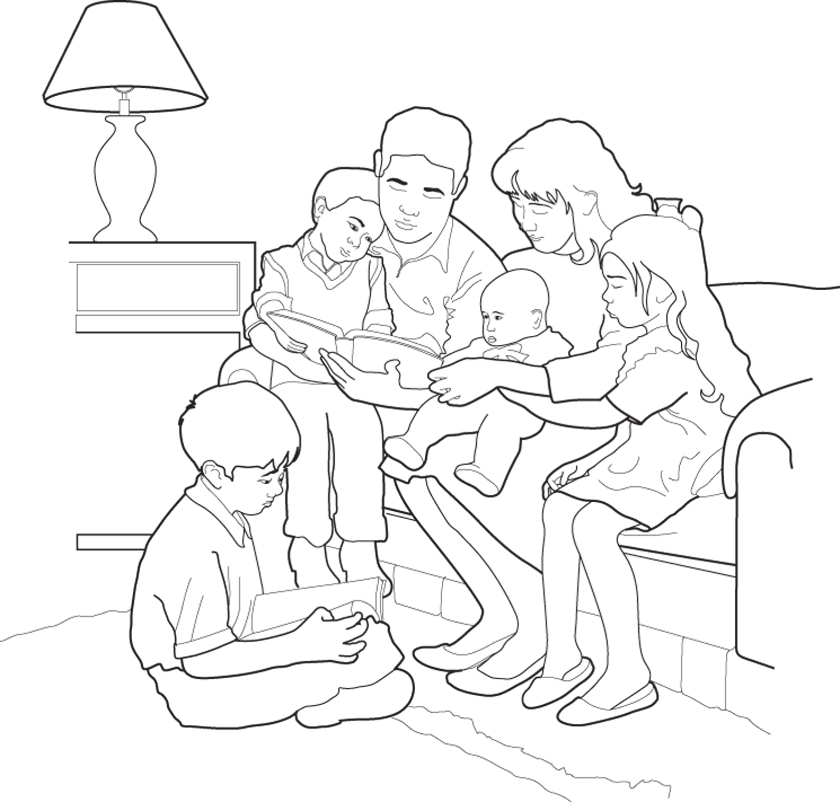 a church chose helpers coloring pages - photo #31