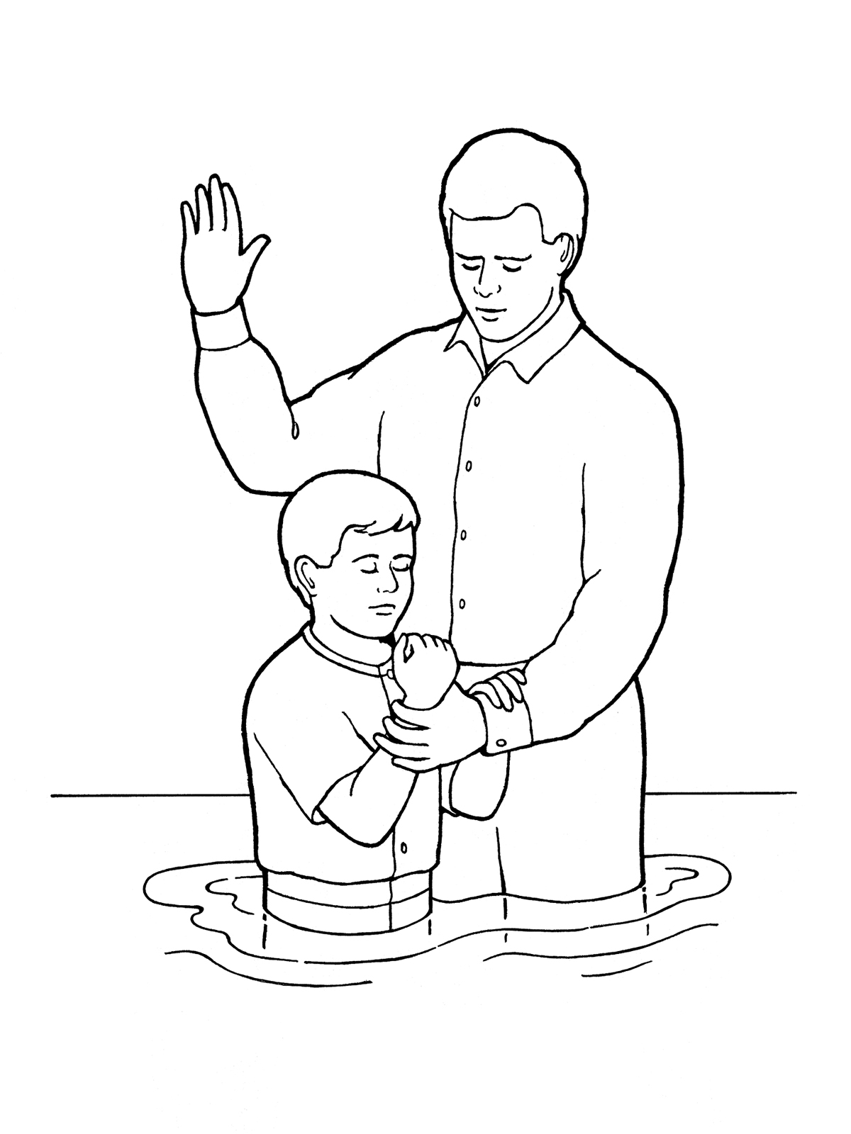 clip art jesus being baptised - photo #30