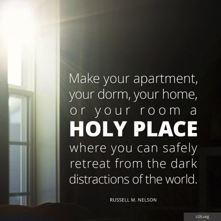 Image result for make your room a holy place lds