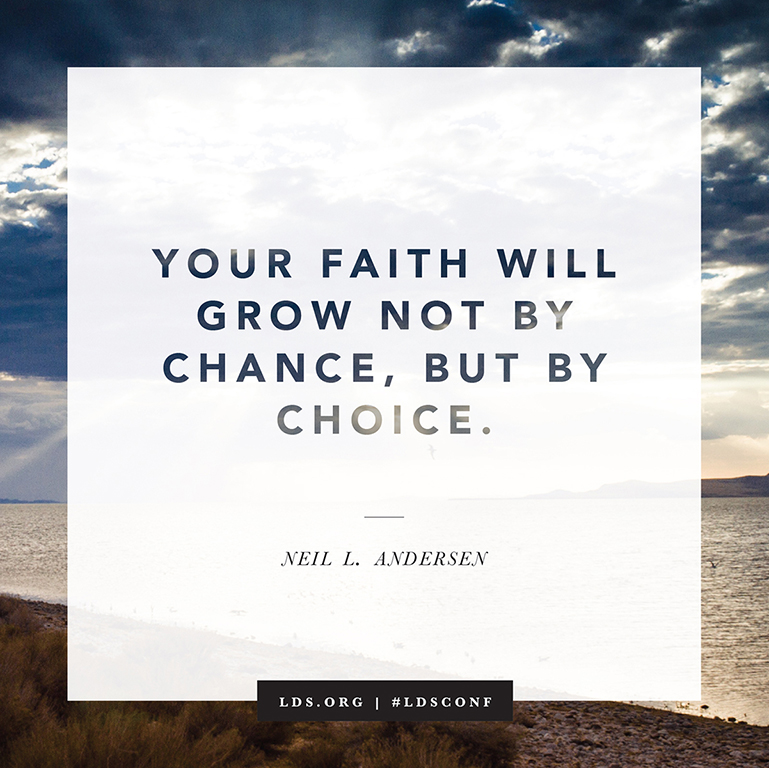 faith will grow by choice