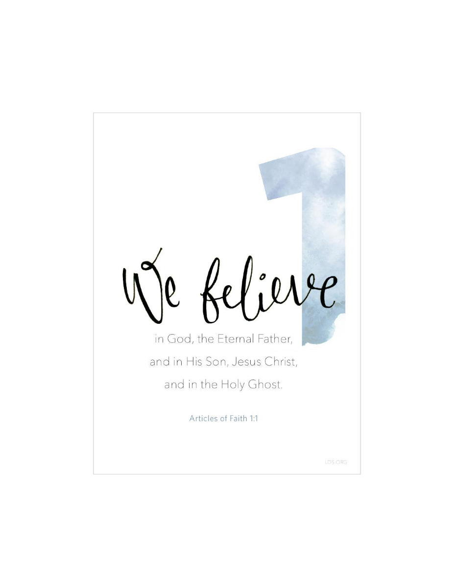 FHE: The First Article of Faith | LDS Living first article of faith