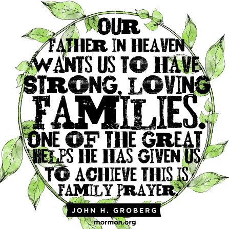 Family prayer keeps families strong