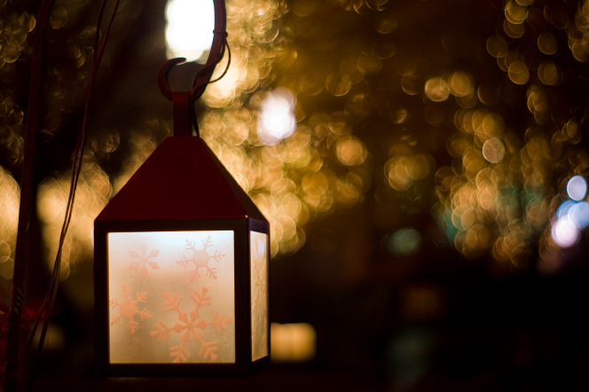 Someone in heaven at christmas lantern Snowflake Lantern