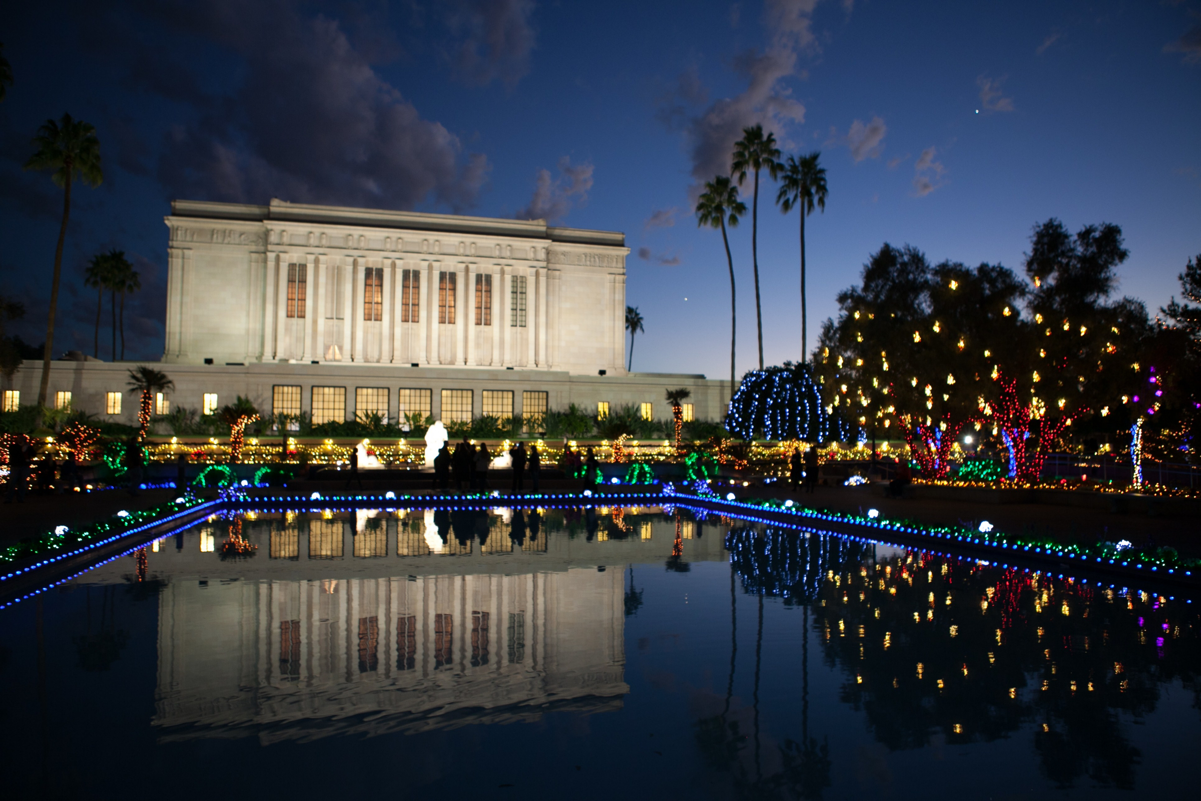 Mesa Arizona Temple At Christmas Mesa Arizona Temple At Christmas