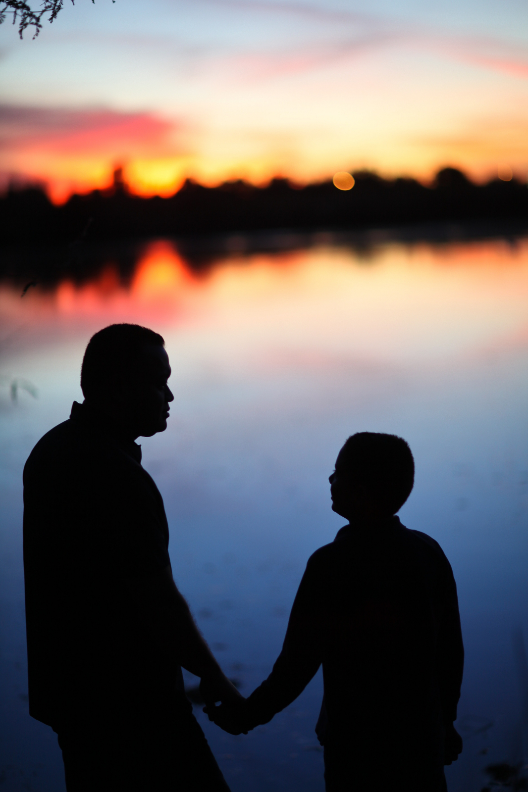 Father And Son Silhouette