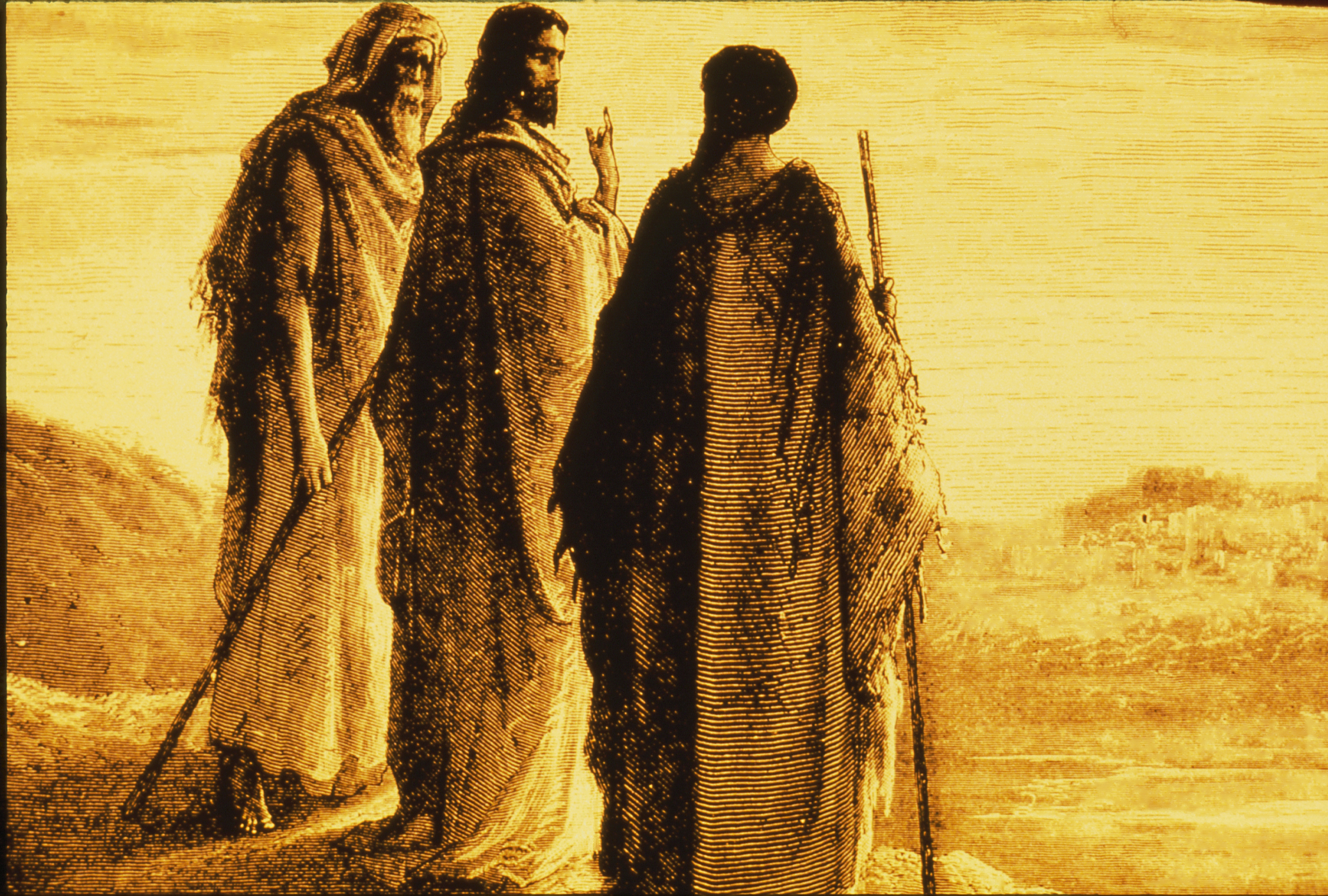 Jesus and the Disciples Going to Emmaus2371 x 1600