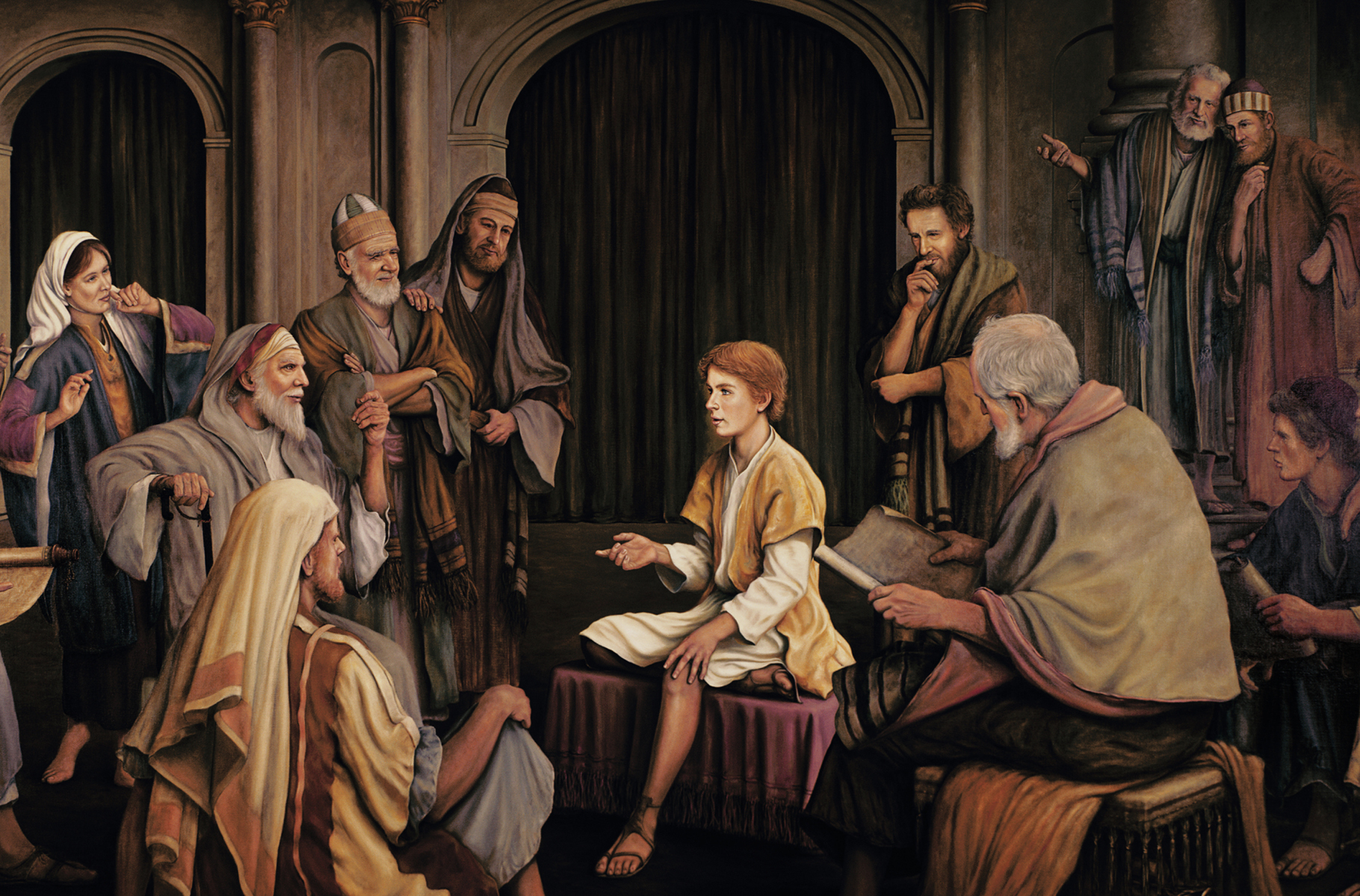 神殿で長老たちを教えられるイエス