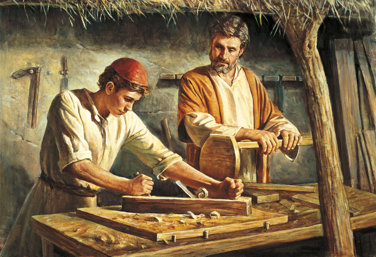 Image result for carpenter jesus lds