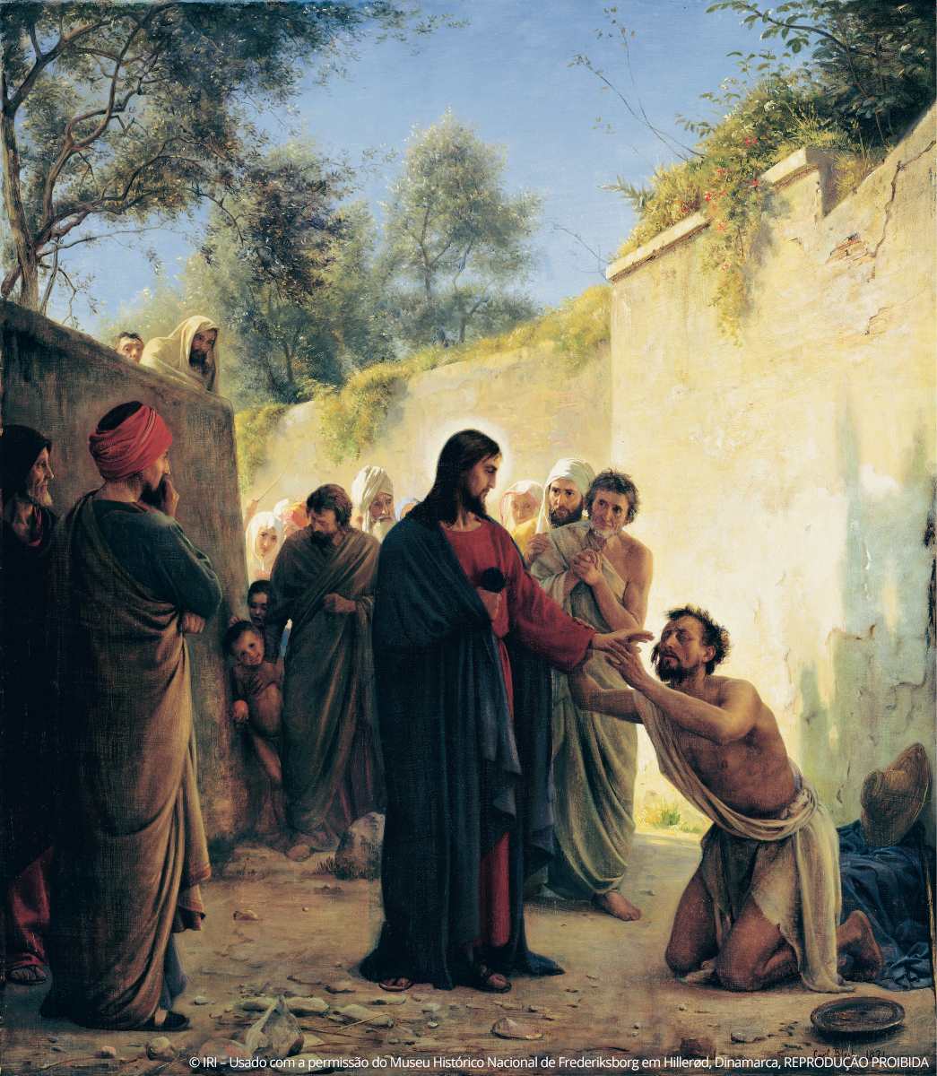 Resultado de imagem para carl bloch  - JESUS cura o cego