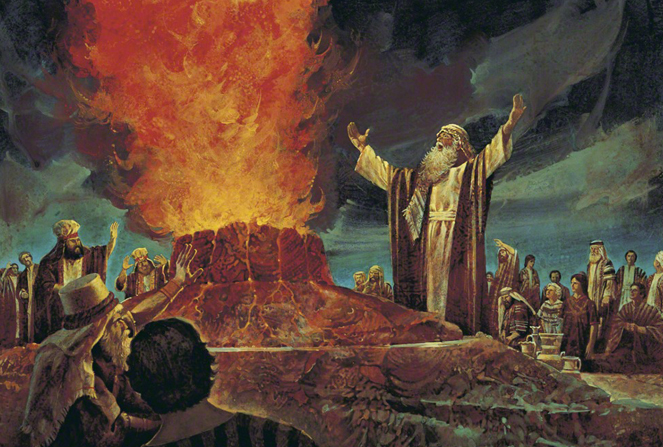 Elijah Contends Against The Priests Of Baal