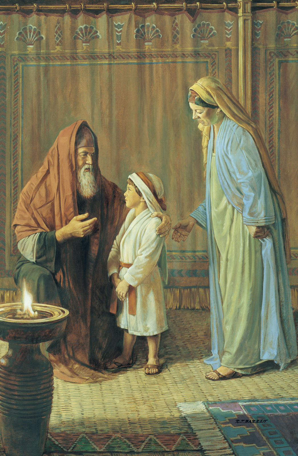 Ana presenta a su hijo Samuel ante Elí
