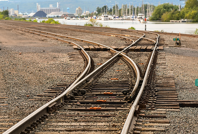 Railway Tracks Switch Section