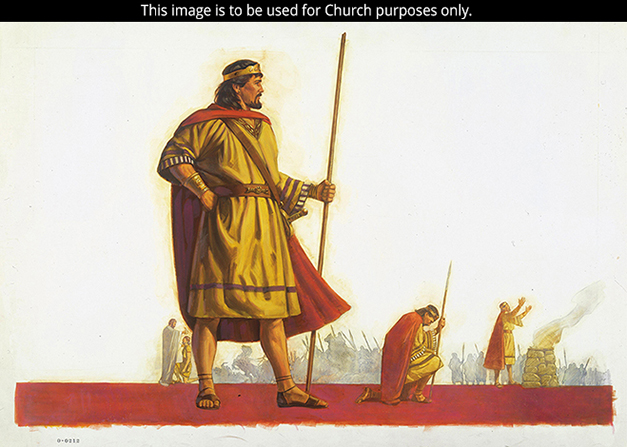 Saul Leading Israel against Their Enemies