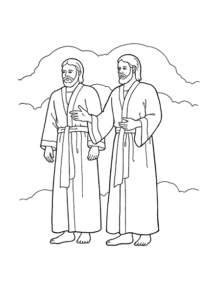 Heavenly Father And Jesus Christ Coloring Pages