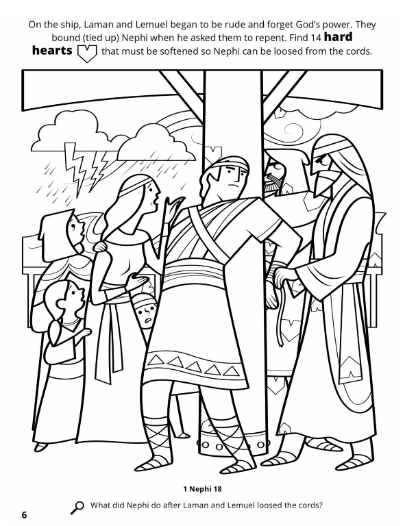 Laman And Lemuel Bind Nephi