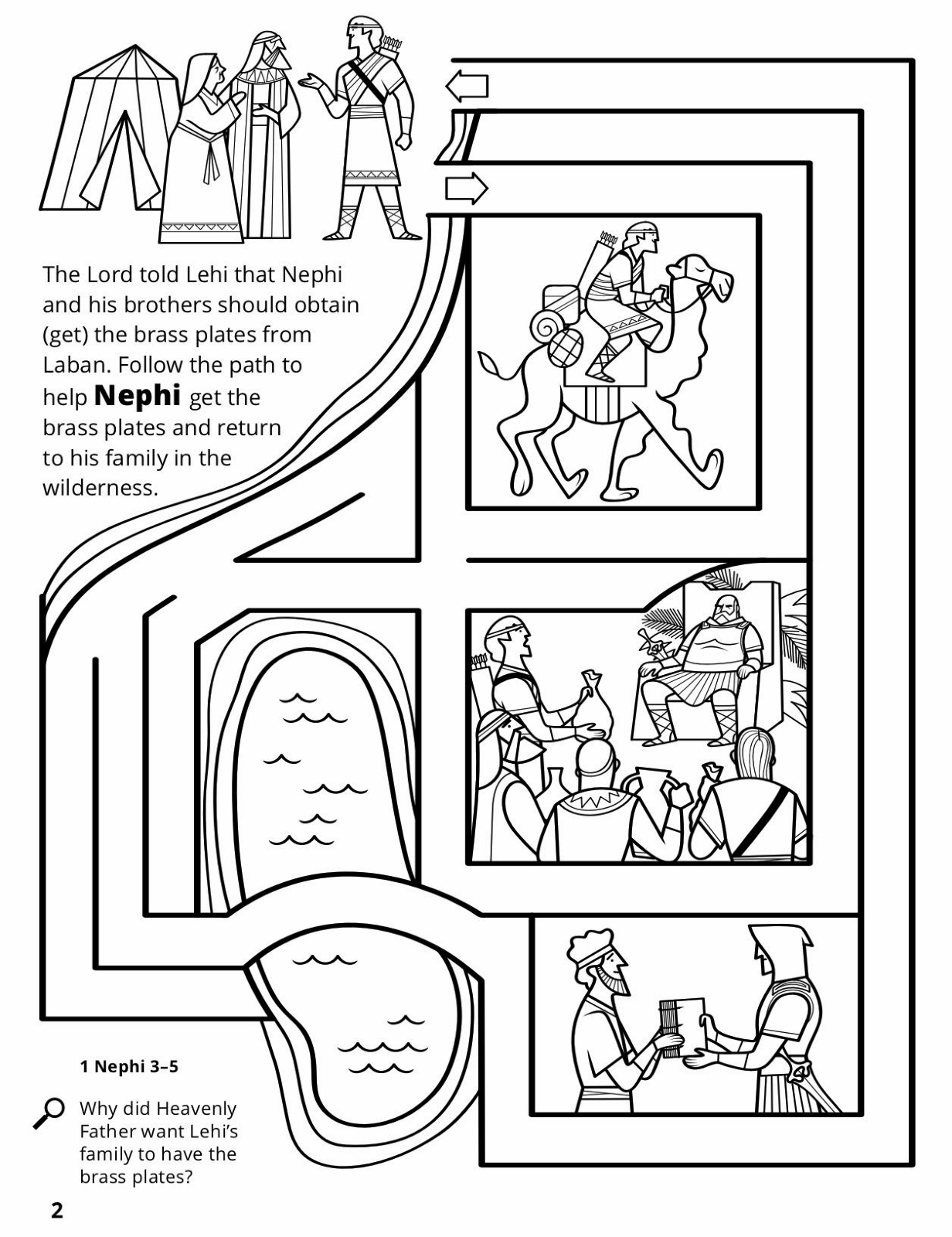 Nephi Obtains the Brass Plates Nephi Obtains the Brass Plates
