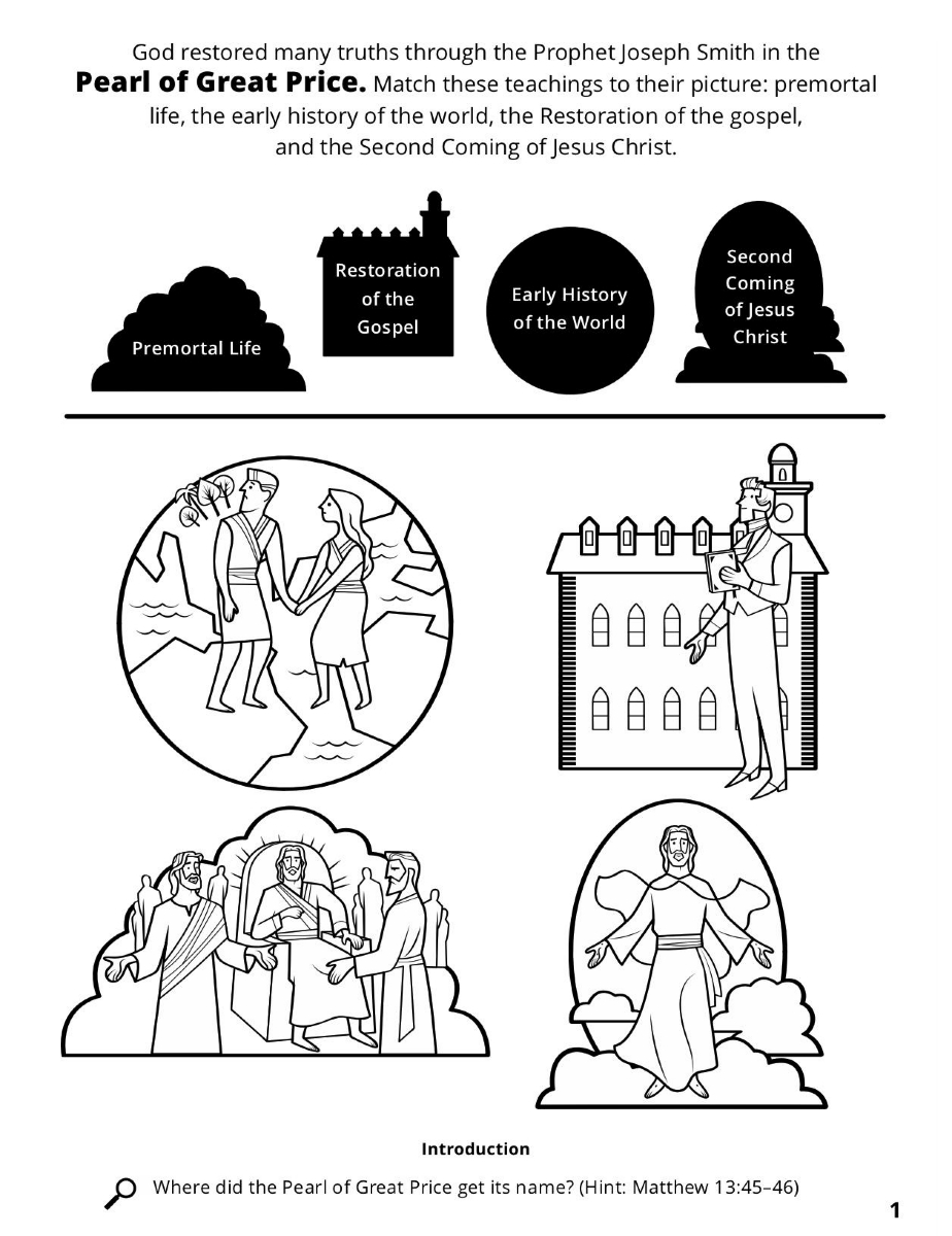 Lds Coloring Pages Premortal Life Lds Coloring Pages Premortal Life