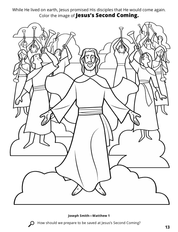 Images Of The Coming Of Christ For His Church Coloring 3