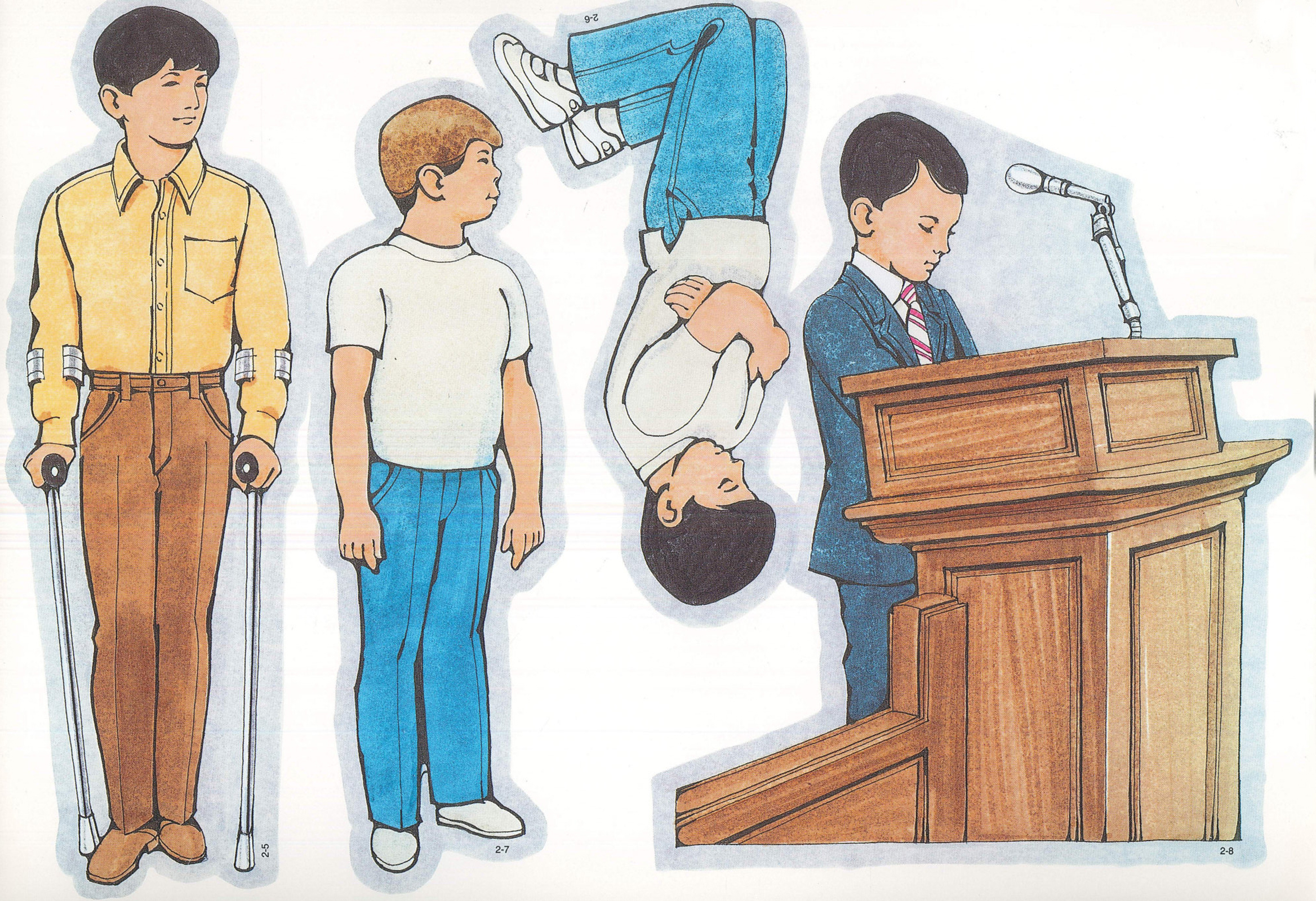 primary visual aids cutout 2 5 boy with crutches 2 6 boy