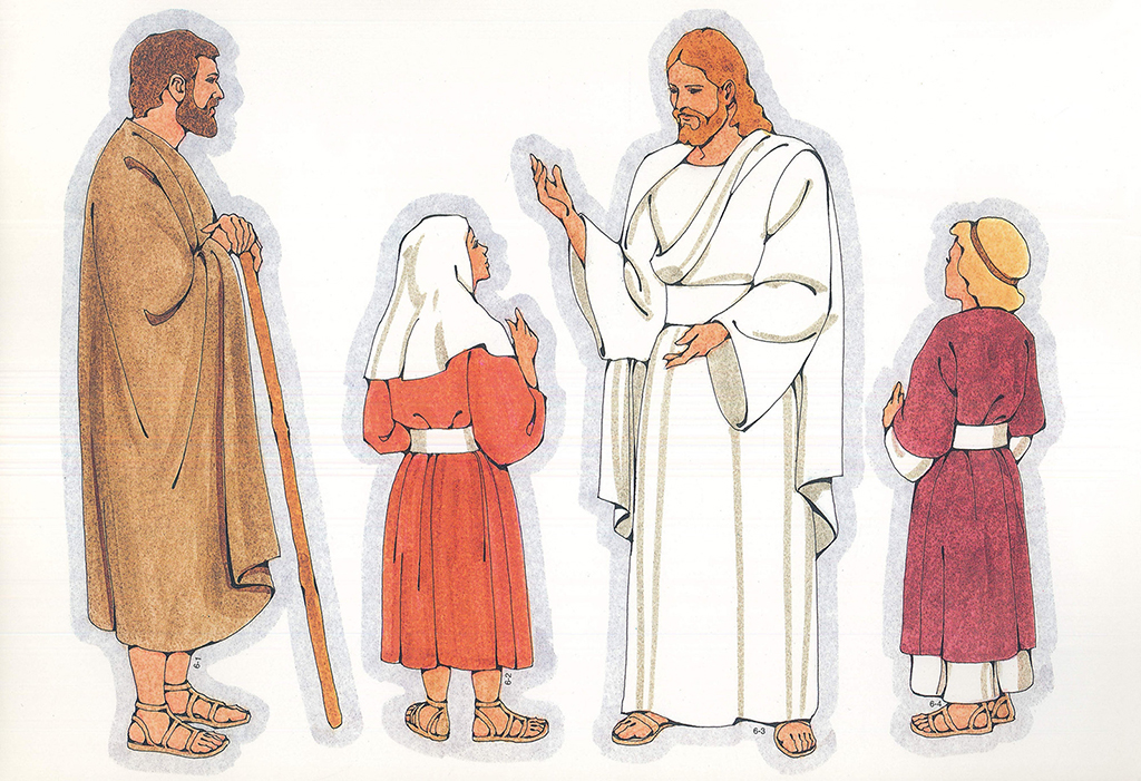 Primary Visual Aids: Cutouts 6-1, Biblical Man with Staff 