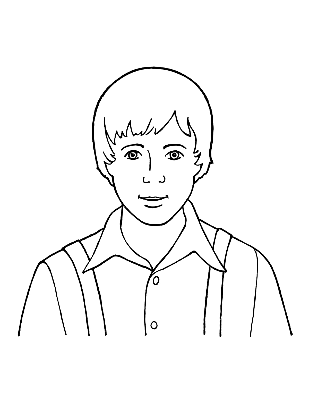 young boy coloring pages - photo #9
