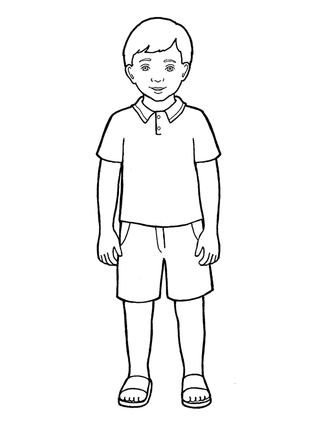 primary boy standing