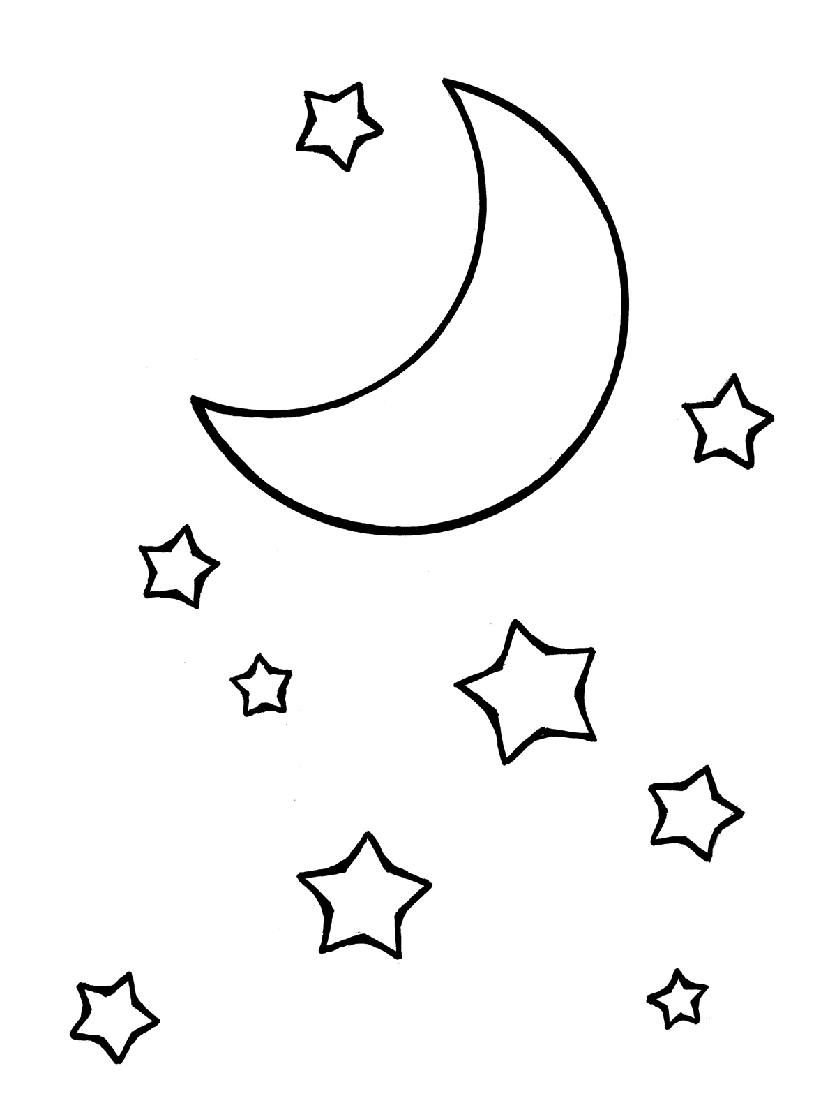 Moon and Stars
