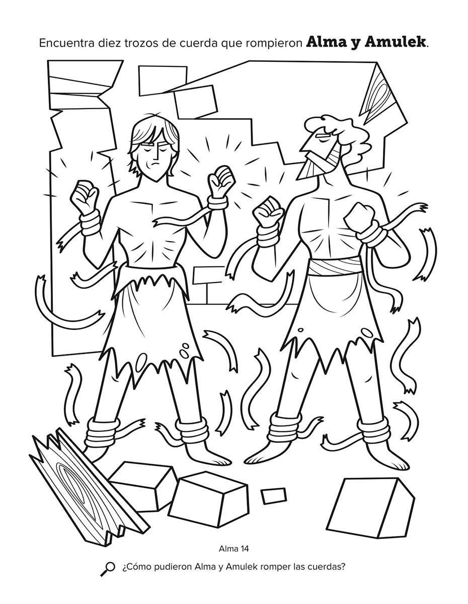 Alma y Amulek en prisi n - Book Mormon Coloring Book Alma Amulek 1672070 Print Spa 