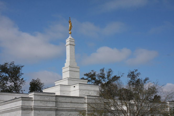 The Spire of the Baton Rouge Louisiana Temple 