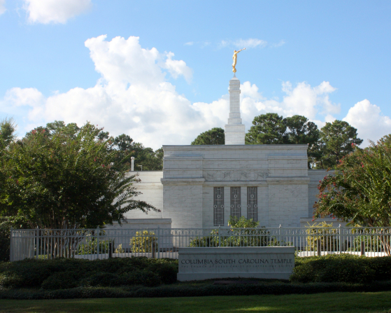 Columbia South Carolina Temple Sign