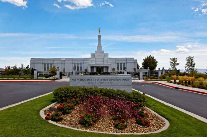 Reno Nevada Temple Name Sign