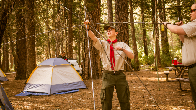 Building a Tent