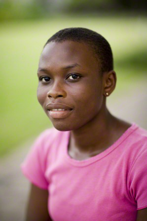 young woman ghana library lds