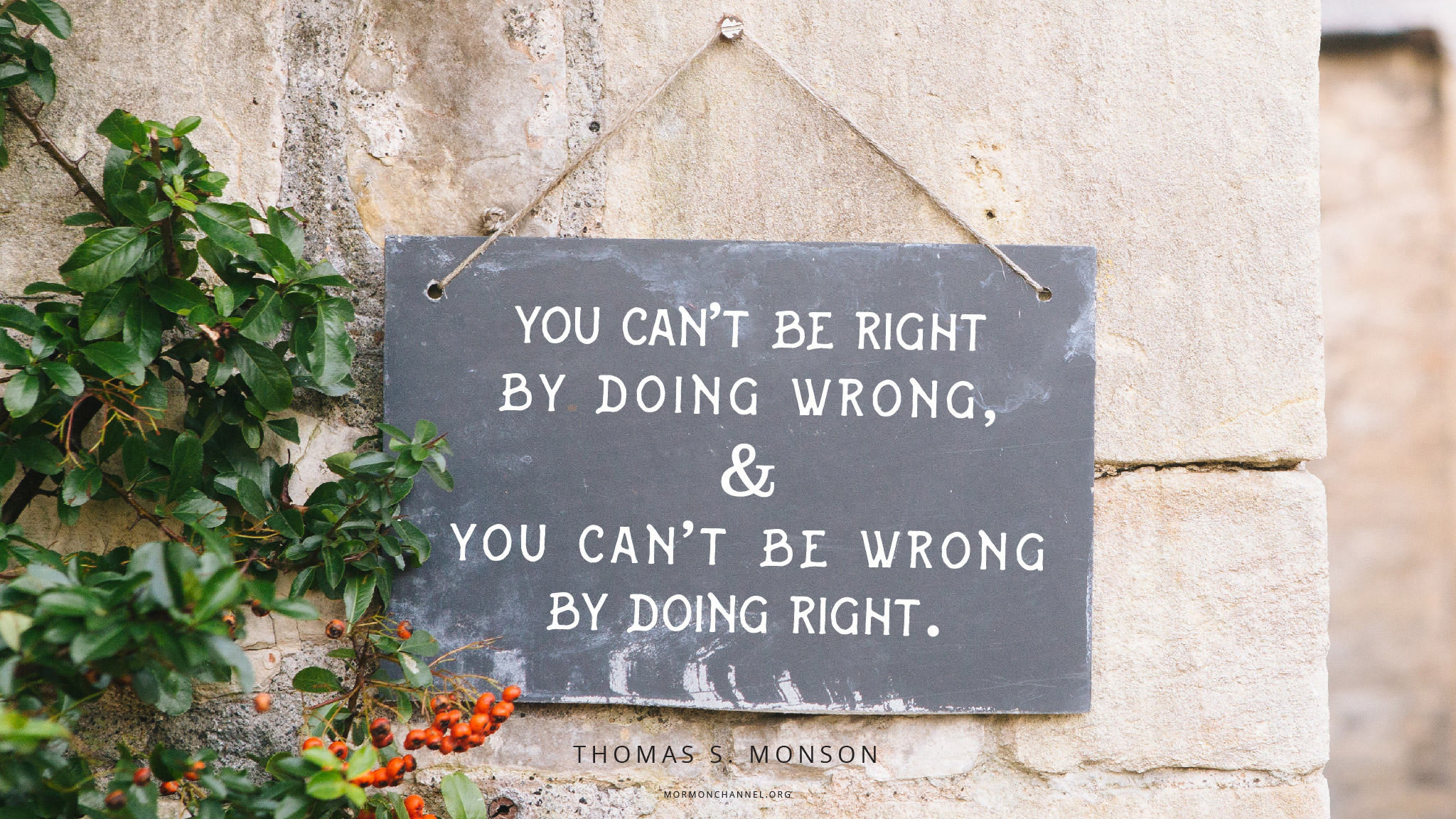 Daily Quote: Right and Wrong | Mormon Channel