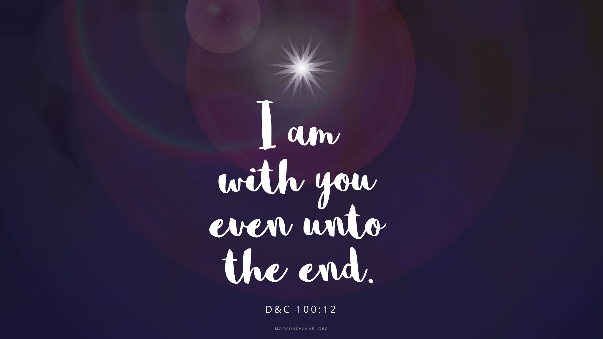 Daily Quote: I Am with You Mormon Channel Daily Quote: I Am with You Mormon Channel