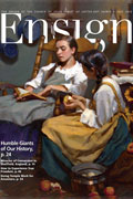 Ensign magazine cover 2 girls reading